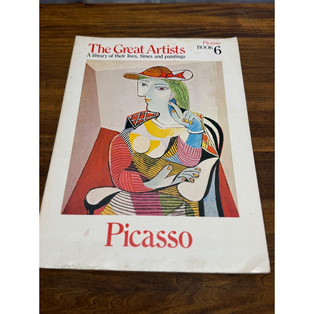The Great Artists Book 6 Picasso Funk & Wagnalls Vintage Art History Softcover - Picture 1 of 10